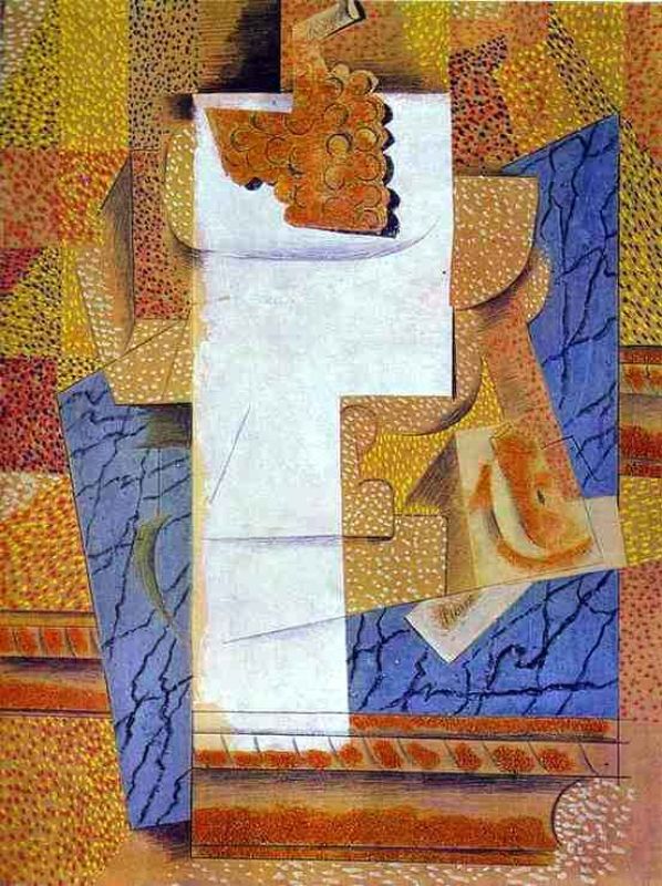 fruit vase and bunch of grapes 1914.jpg